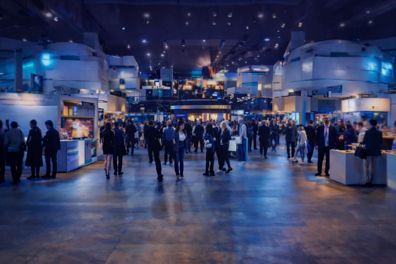 A modern and elegant exhibition space